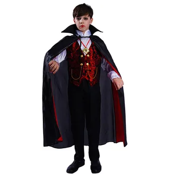 Kluci, Upír, Scary Cosplay Děti Děti Halloween Kostýmy Dracula Purim Karneval Maškarní Ples Fázi Roli Hrát Show Party Šaty